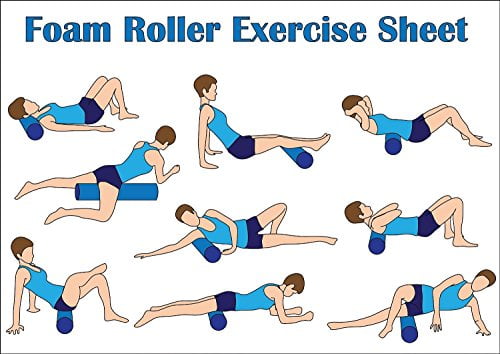 REHABZONE EVA Foam Roller / 45cm(L) x 15cm(D) / Blue - Image 5