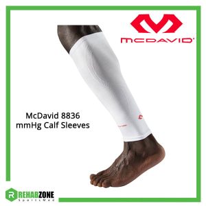 McDAVID 8836 mmHg Calf Sleeves / pair (White)