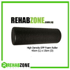 REHABZONE EPP Foam Roller / 45cm(L) x 15cm(D) / Black