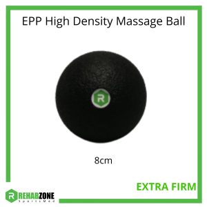 REHABZONE EPP High Density Massage Ball / 8cm / Black