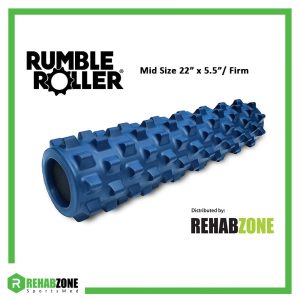 RumbleRoller® Mid Size 22" x 5.5" /Original-Firm Density/Blue - RRM226