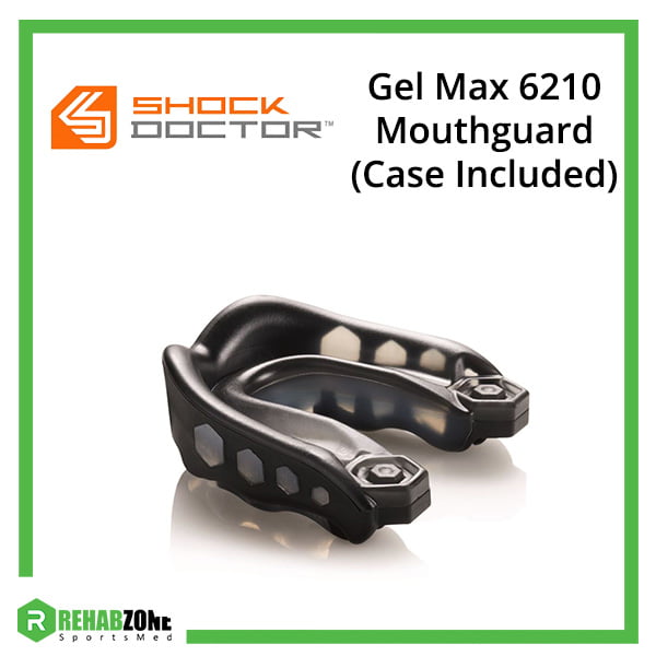 SHOCK DOCTOR® Gel Max 6210 Mouthguard Black (Case Included)