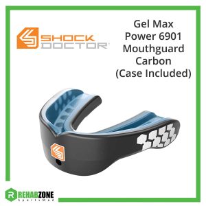 SHOCK DOCTOR® Gel Max Power 6901 Mouthguard Carbon (Case Included)