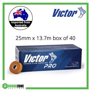 VICTOR Pro Rigid Strapping Sports Tape 25mm x 13.7m (Box of 40 rolls)