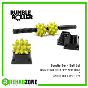 Beastie® Set / Extra-Firm Density / Beastie Bar + Yellow Beastie Ball with Base