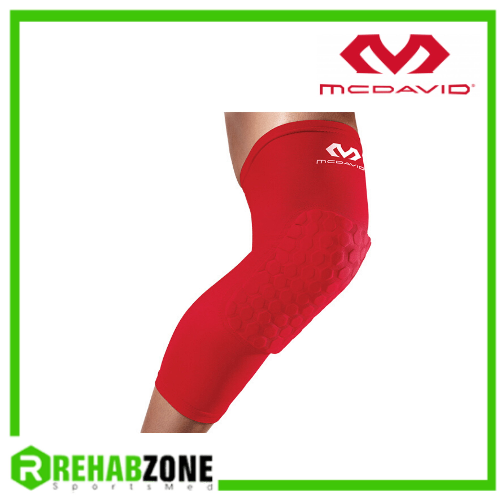 McDAVID 6446 Hex™ Leg Sleeves Pair / Red