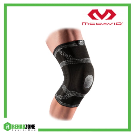 McDavid 5133 Level 2 Knee Sleeve 4-Way Elite Elastic w Gel Buttress And Stays Rehabzone Singapore