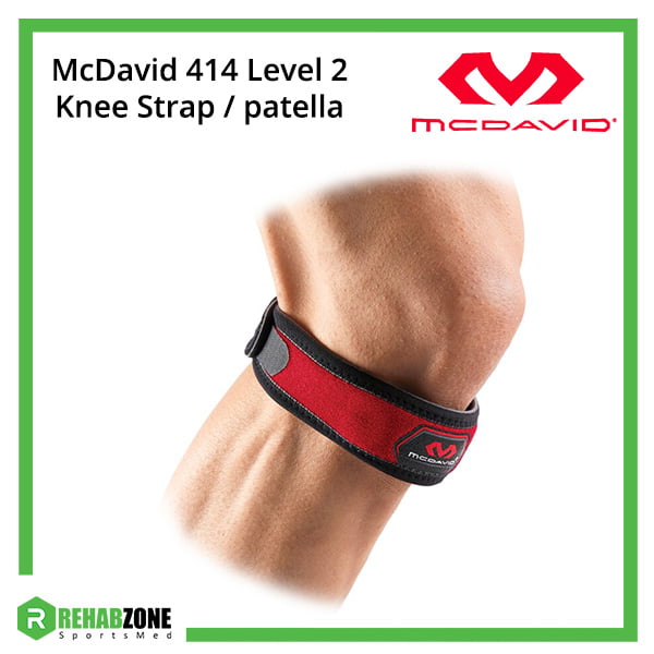 McDavid Level 2 Knee Strap patella (Red) Frame Rehabzone Singapore