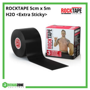 ROCKTAPE 5cm x 5m H2O Extra Sticky Black