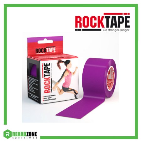 RockTape Kinesiology Tape 5cm x 5m Purple Frame Rehabzone Singapore
