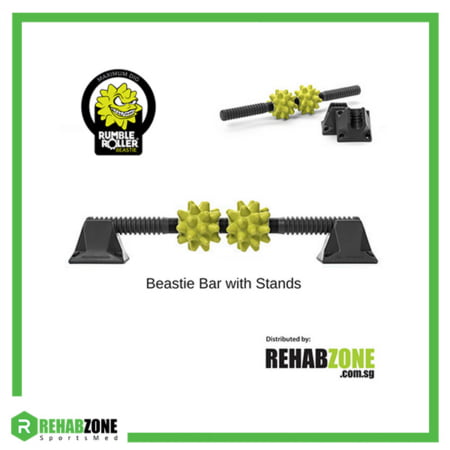 RumbleRoller Beastie Bar w Stands Extra Firm Rehabzone Singapore