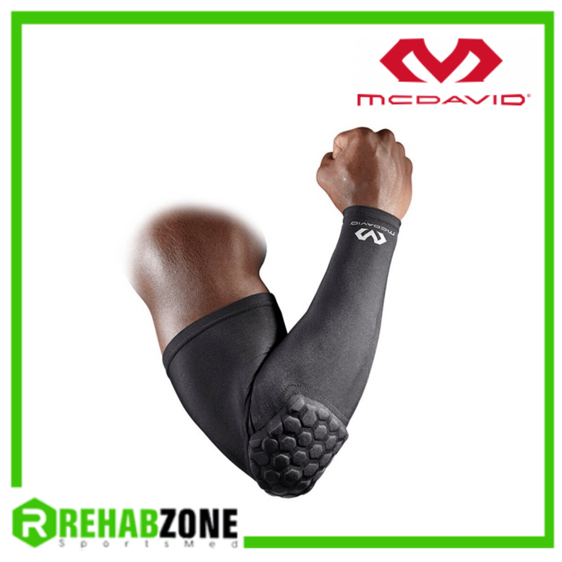 McDAVID 6500 Hex Shooter Arm Sleeve Single Black Rehabzone Singapore