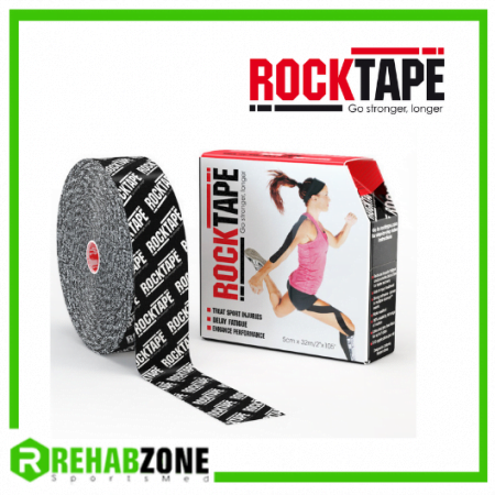 ROCKTAPE 5cm x 32m Black Logo