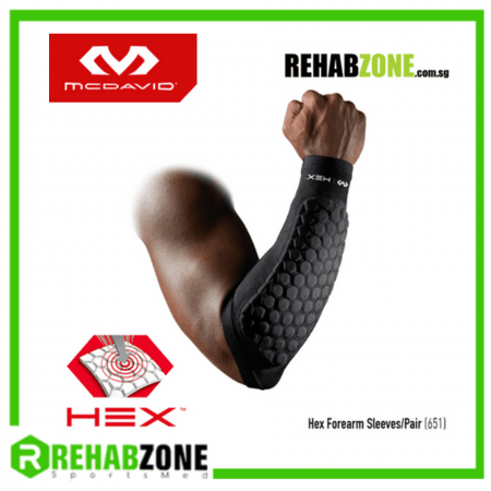 McDAVID 651 Hex Forearm Sleeves/ Pair / Black