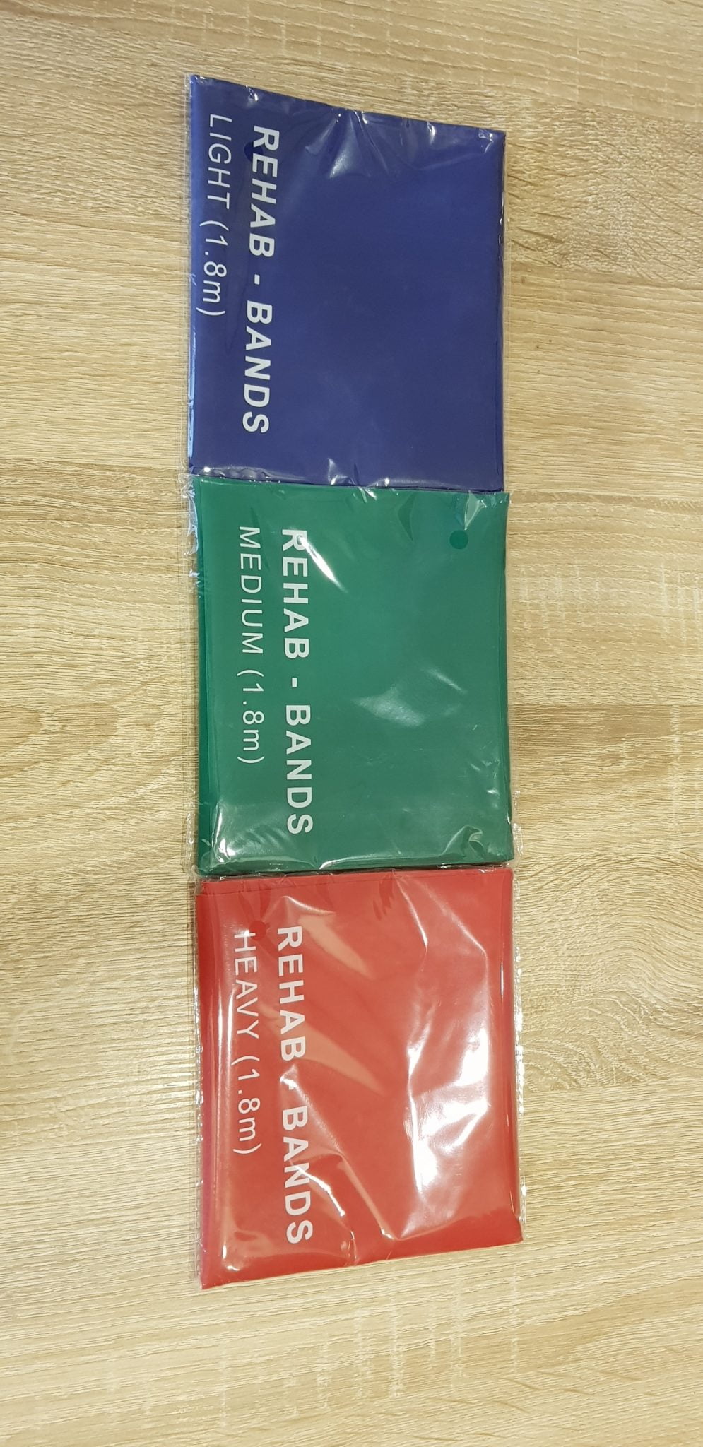 REHABZONE Flat Resistance Rehab Band / 1.8m / Set of 3 Strength - Image 7