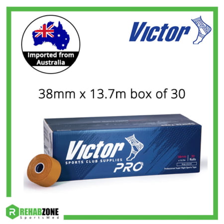 Victor Pro Rigid Tape 38mm x 13.7m Box of 30 Frame Rehabzone Singapore