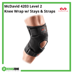 McDAVID 4203 Level 2 VOW™ Versatile Over Wrap Knee Wrap w/ Stays & Straps