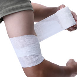 Rehabzone Tear Light Elastic Adhesive Bandage 7.5cm x 6.9m Box of 16 Rolls (White) - Image 3