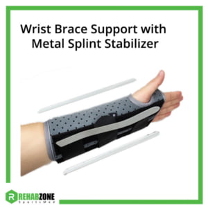 Wrist Brace Support with Metal Splint Stabilizer Frame Rehabzone Singapore