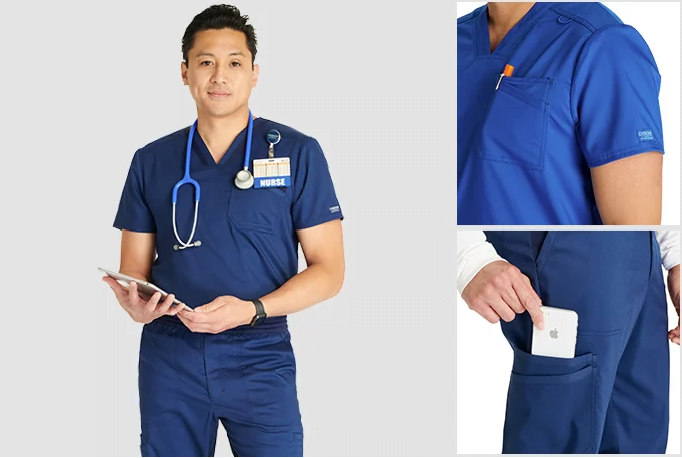 Cherokee Scrubs Top
